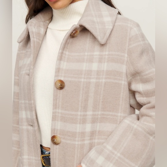 Reformation Middlefield Plaid Coat - Picture 5 of 11